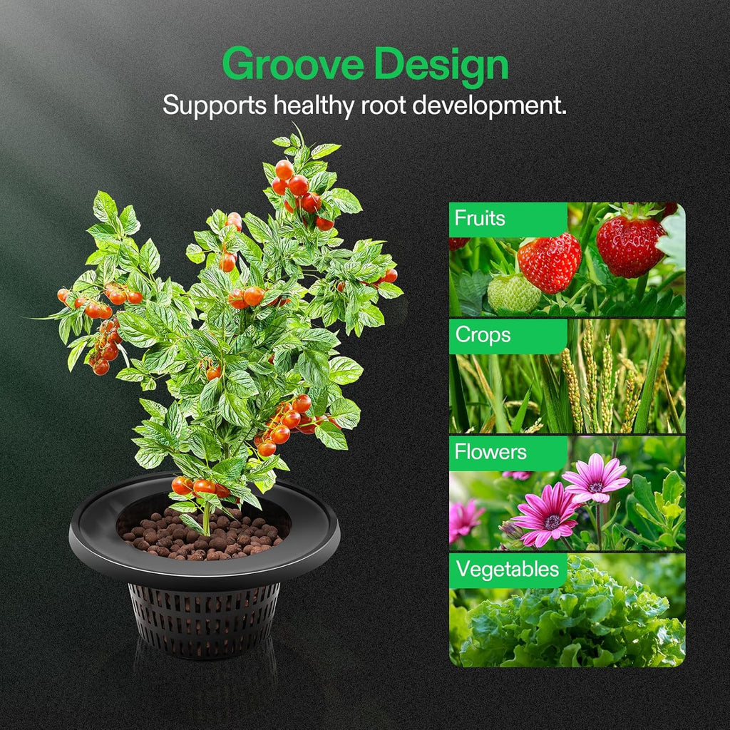 VIVOSUN DWC Hydroponics Grow System with Top Drip Kit (4 Buckets)