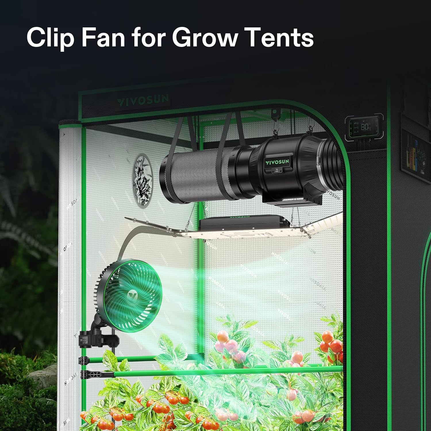 VIVOSUN AeroWave E6 Gen2 6” Clip Fan