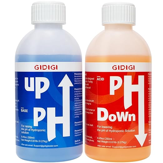 Hydroponics pH Up Down Solution pH Control Kit