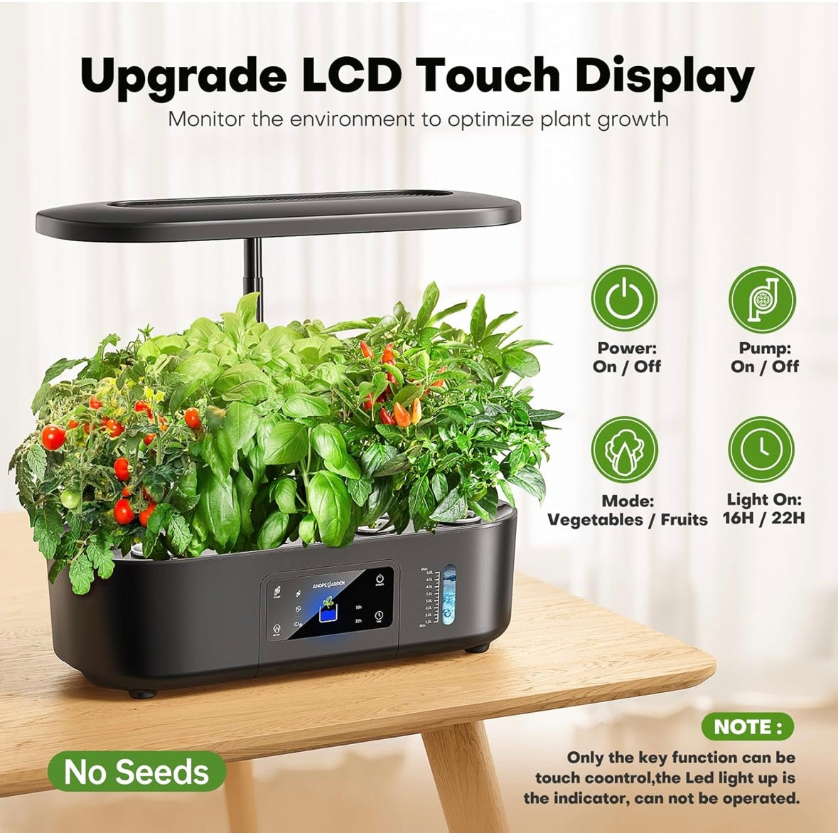 Touch Screen Tabletop Planter