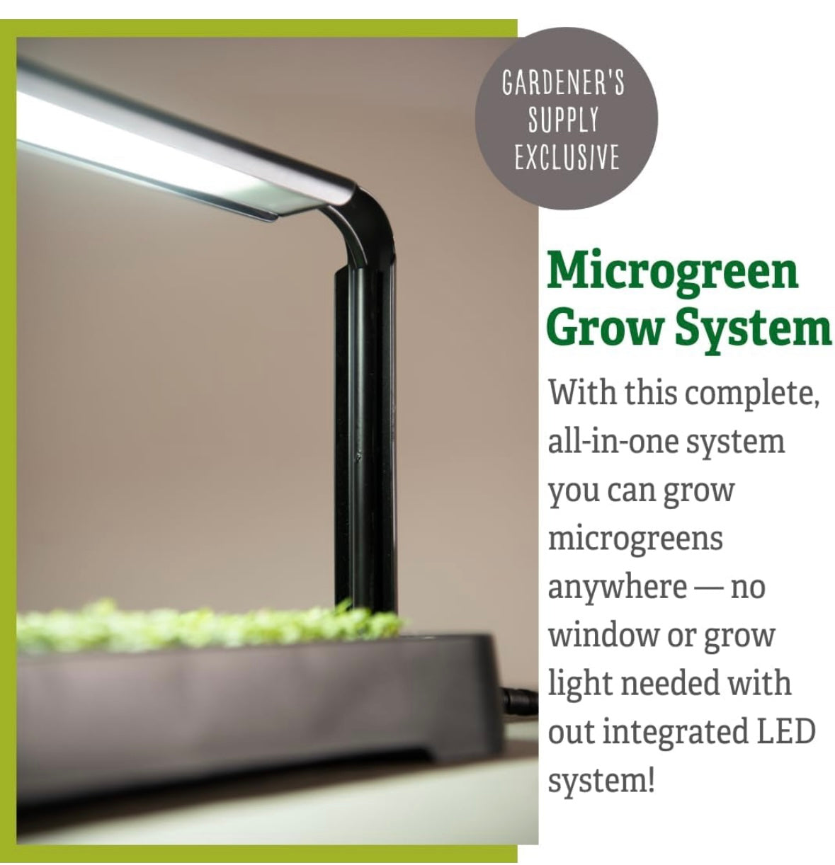 Microgreens Planting Tray with LED Light