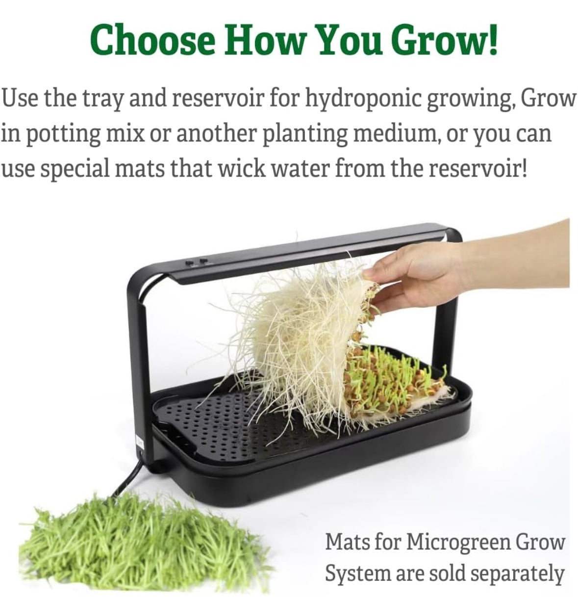Microgreens Planting Tray with LED Light