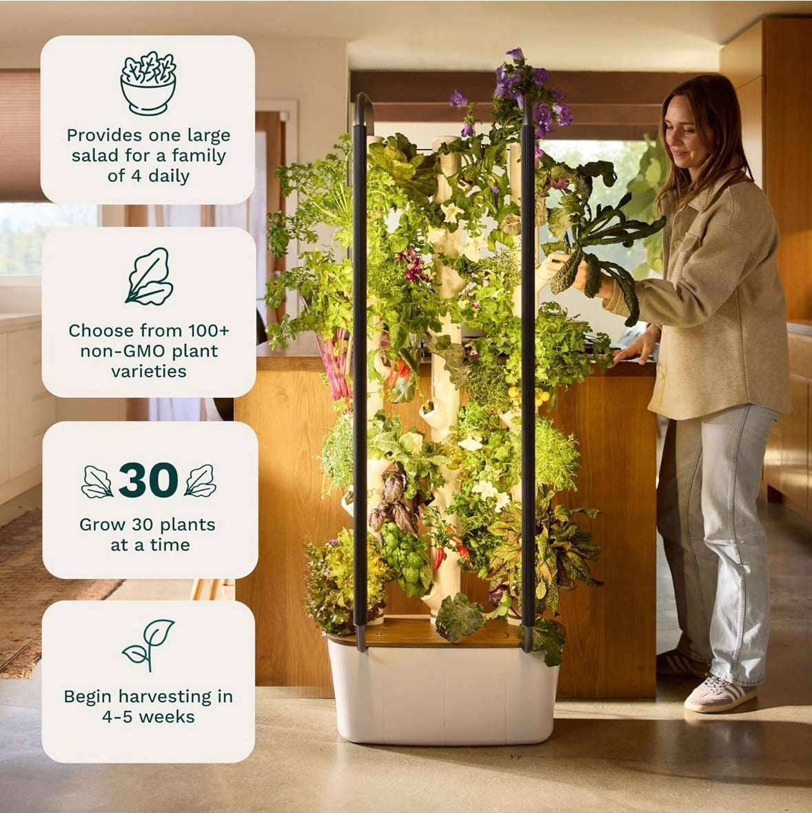Gardyn 4.0 Hydroponic Growing System & Vertical Garden Planter