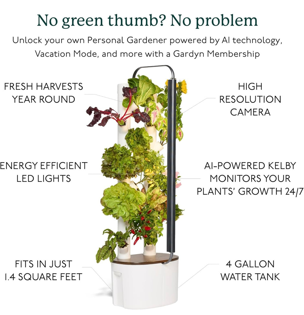 Gardyn Studio Hydroponic Growing System & Vertical Garden Planter
